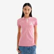 【Roots】Roots女裝- ATHLETIC REMIX SLIM FIT 短袖POLO衫(亮粉色)