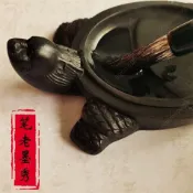 特惠🔥免開電子發票🔥硯臺四大名硯澄泥硯文房四寶筆墨紙硯烏龜龜硯書法學生初學者墨盒