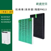 適用三菱 MJ-EH150JT/EH190JT/MJ-EHV250JT 抗菌HEPA濾網 活性碳濾網 綠綠好日