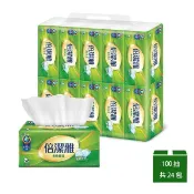 【康是美官方網購】【PASEO 倍潔雅】柔軟舒適抽取式衛生紙100抽x12包x2串_廠商直送