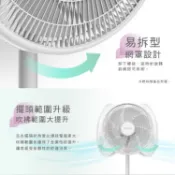 HERAN禾聯 電風扇 日本馬達14吋觸控定時變頻7葉片 直流DC風扇 靜音節能 HDF-14A8NH