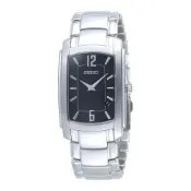 SEIKO 瀟灑紳士都會時尚腕錶-黑-SKP285P1