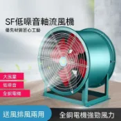 SF固定式軸流風機 380V廚房專用高速強力鼓風機 靜音工業排風扇 營業用強效通風換氣抽風機