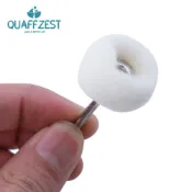帶心軸的毛氈拋光拋光輪, 用於 3mm 柄 Dremel 旋轉工具