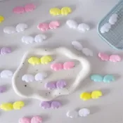 臺灣爆款💖輔料💖花邊 材料包 diy 手作包 物料 小天使翅膀應援diy卡套咕卡吧唧托盤手工材料髮飾手機殼相框配件