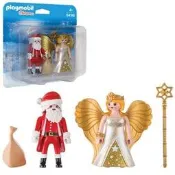 [4Fun] 全新 Playmobil 9498 大翅膀 金天使 聖誕老人 禮物袋  聖誕節 雙人吊卡