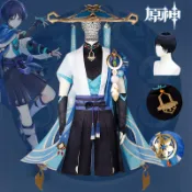 新款特價原神散兵特價流浪者cos服游戲動漫cosplay帽子斗笠男裝國崩白散兵傘兵