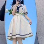免運💕JK套裝 學院風JK 可愛ins 裙裝套裝 JK制服百褶裙子少女生夏裝2024新款初中高中學生日系學院風連衣裙