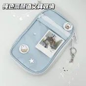 🔥文具袋 鉛筆盒國中生 鉛筆盒 高中生鉛筆盒🔥日系藍色燒餅筆袋簡約大容量學生文具盒高顏值卡通可愛鉛筆收納包