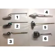 {岱順水電材料}[水箱零件]馬桶 沖水 把手 押把 押桿 側壓 壓把 壓桿 白鐵桿 銅桿 單體 和成 電光 TOTO代用
