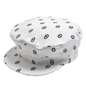 【Hermes 愛馬仕】經典Vauban豬鼻子LOGO休閒帽(白色H231008N-WHI)