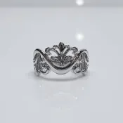 送禮禮物禮品 日本 MIKIMOTO 高級珠寶 月影流光 中性戒 國際圍11號 寬1.1cm 大眾名錶L2123