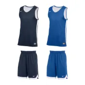 Nike 籃球衣 籃球褲 球衣 球褲 雙面穿球衣 單面穿球褲 團體球衣 籃球背心 籃球短褲 籃球服 短褲 深藍色 寶藍色
