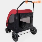 華潤城百貨 【可開發票】寵物手推車中大型犬狗狗推車貓咪老年殘疾代步戶外車可折疊遛狗車
