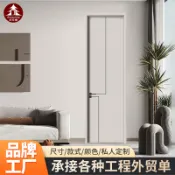 優選熱銷🥇 訂金 定製臥室門簡約室內門房門隔音抗壓入戶房間門實木平開門靜音設計