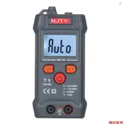 Crtw NJTY 手掌大小 LCD 數字萬用表自動量程 NCV 4000 計數真有效值通用測試儀 600V 電壓表歐姆