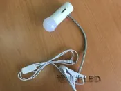 E27 筒型蛇管 夾燈含開關插頭夾式 燈座