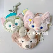 《現貨正品》香港迪士尼 玲娜貝兒 雪莉玫 畫家貓 側背大頭包 側背包