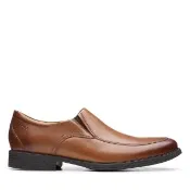 【Clarks】男鞋 Whiddon Step 寬楦設計套入紳士鞋 皮鞋(CLM52917D)