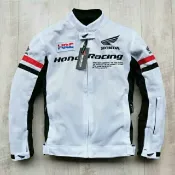 (白色XL,3XL套裝)HONDA HRC 夏季防摔衣 騎士服 重機防摔衣