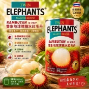 泰國🇹🇭TWIN ELEPHANTS&EARTH 雙象地球牌 Rambutan 糖水紅毛丹 565g