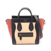 【DOKODEMO】【二手】Celine CELINE手提包 Luggage Nano Shopper 2WAY 米色/黑色/RED皮革 皮革 Luggage Nano Shopper 女款二手 B