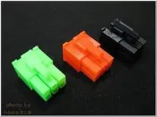 小白的生活工場*PCI-E 6PIN 改裝用電源母座接頭(UV 紅.綠.黑)