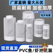 【滿199出貨】pvc花漏養殖池魚蝦池塘馬桶 排水排污地漏雙排帆布魚池底部過濾網