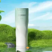 星巴克經典綠色漸層款翻蓋杯473ml高顏值便攜車載隨行喝水保溫杯