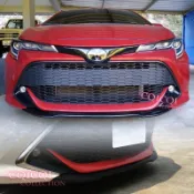Toyota Corolla Sport Auris V款前下巴 ABS 素材
