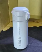 316不鏽鋼陶瓷保溫瓶 WOKY 沃廚 Lisa Larson 聯名款 350ml 刺蝟手繪風 輕量隨行杯 二手九成新