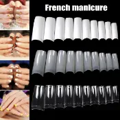 500Pcs Clear Natural French False Nail Tips Ultra Flexible