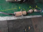 福特 載卡多 09年 2.0 觸媒 前 中 後 後消音器 零件車
