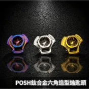 【瘋猿二輪】🔥現貨送七彩鑰匙圈🔥POSH鈦合金鑰匙頭+鑰匙片 正鈦合金六角造型鑰匙頭 左溝/右溝/雙溝 鑰匙頭