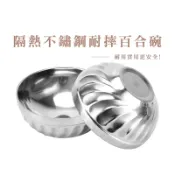 不鏽鋼雙層防燙碗 不鏽鋼碗 防燙碗 兒童碗 廚房湯 飯碗 防滑碗 防摔碗 餐具 鐵碗 雙層碗_DH150