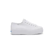 【毒】Keds TRIPLE UP CANVAS 經典厚底帆布休閒小白鞋 WF66003