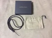 義大利 小羊皮編織 BOTTEGA VENETA BV 手機吊飾繩 (長/咖啡色)