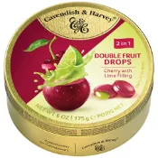 Über 德國 Cavendish & Harvey Double Fruit Drops 櫻桃萊姆夾心糖