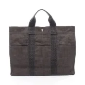 【DOKODEMO】【二手】愛馬仕 HERMES 托特包 Herline MM 灰色帆布 Herline MM 男女通用款 二手 B