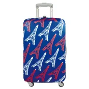 LOQI 春捲包 行李箱外套／艾菲爾鐵塔[M號，適用24-27寸] 行李箱套