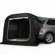 【May Shop】速開式車尾帳 SUV休旅車尾帳篷 多功能獨立客廳帳 防蚊透氣車泊帳 附前庭營柱收納袋