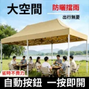 免運🔥遮陽棚 遮雨棚 停車棚 戶外帳篷 加厚加粗】擺攤帳篷大方傘四腳摺疊伸縮四角雨棚帳篷防曬遮陽棚