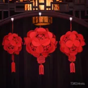 【24H出貨】2mm加厚版 創意 新年 過年佈置 春節裝飾 繡球 掛件 2025 裝飾