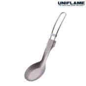 台北山水戶外用品專門店 UNIFLAME 鈦折疊湯叉/登山湯叉/戶外餐具 U662274