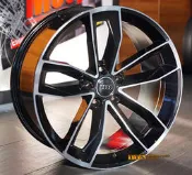 【田中輪胎館】2018新款  類AUDI 原廠樣式 20吋 鋁圈 5X112  9J  ET33 黑車面