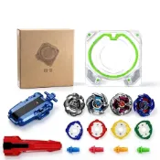 (店+)【Beyblade 戰鬥陀螺】戰鬥陀螺X戰鬥盤超值組 （發射器+握把+陀螺+戰鬥台） 極限衝擊戰鬥盤