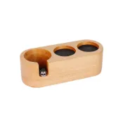 (店+)【卡特屋】咖啡壓粉座 木質壓粉座 手柄支撐座 壓粉座 實木填壓座 布粉槽 壓粉器 佈粉器 咖啡收納座 壓粉