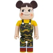 AirRoom【正品現貨】BE@RBRICK BAPE Peko-chan 1000% 公仔 牛奶糖妹 不二家 庫柏力克