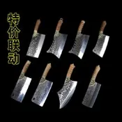 龍泉俠客堂菜刀 特價款家用手工鍛打切片刀 鋒利耐用不銹鋼刀 禮品刀【行運賣場】