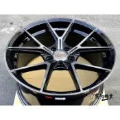 全新 MAHOM MF01 19吋旋壓鋁圈 5孔112 5孔114.3 5孔120 亮黑底+染黑車面 另有17吋/18吋